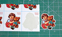 Наклейки фигурные